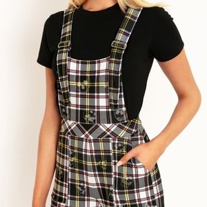 Blackmilk Tartan Skull Overalls